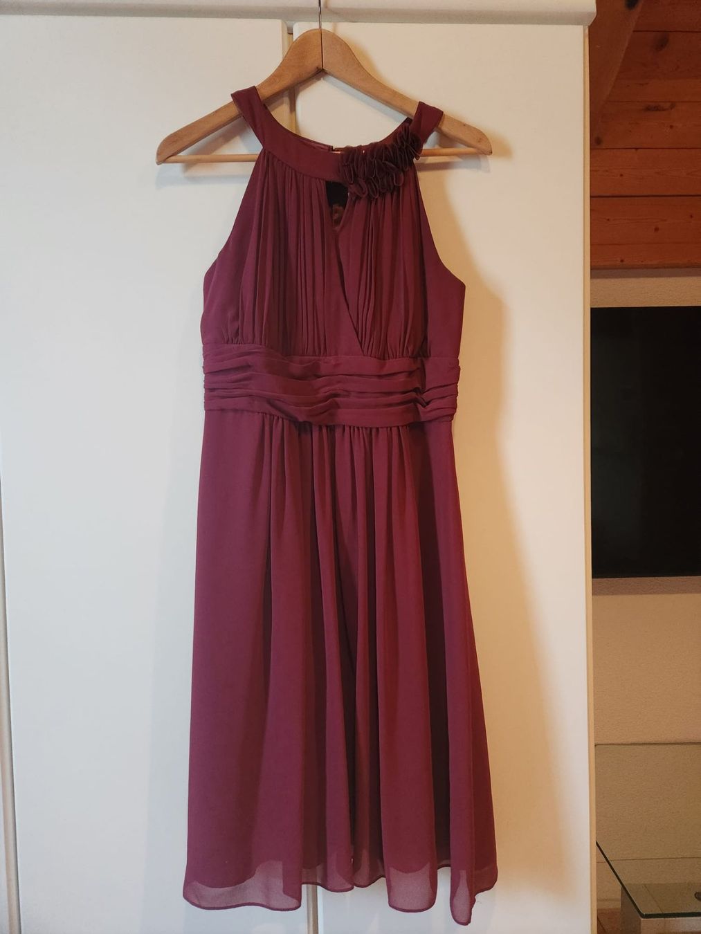 Vestiti: Bordeaux Kleid Gr.36, festlich – Usato da Schlieren venduto da est_b2px 1