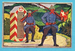 Feldpostkarte der 4.Division. Ungelaufen ab Fr.1!