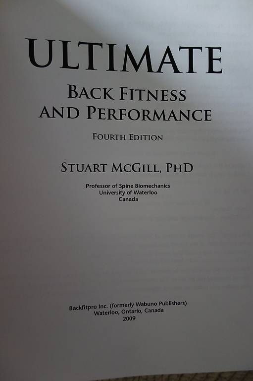 Libri: Stuart McGill: Low Back Disorders + Ultimate Back Fitness – Usato da Basel venduto da Tenderette 4