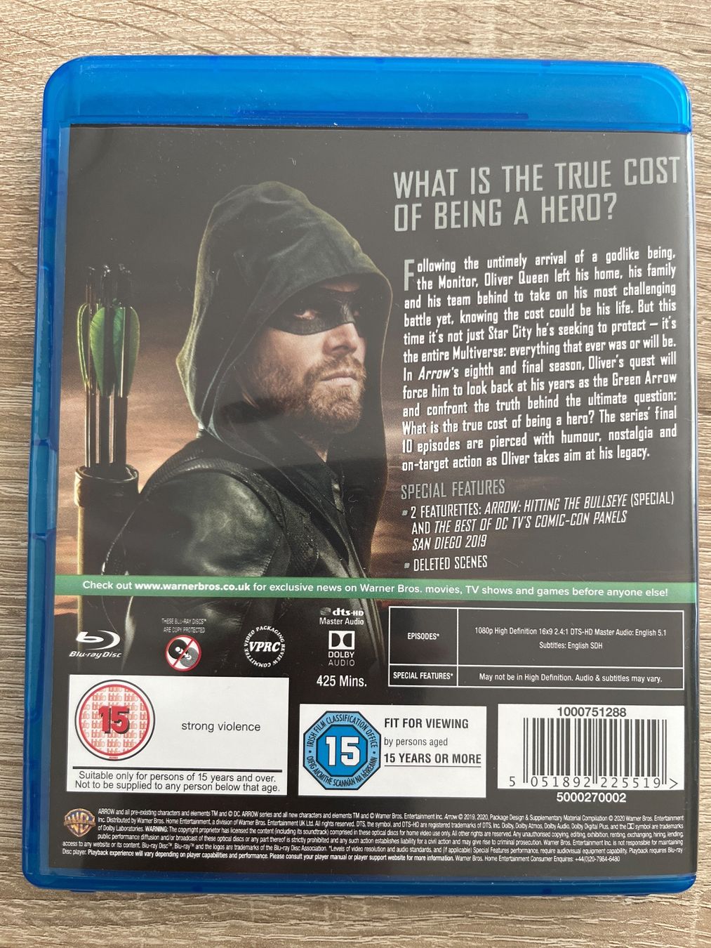 Tutti i DVDs: Arrow Season 8 Blu-ray – Usato da Au ZH venduto da blurayundvideospiele 1