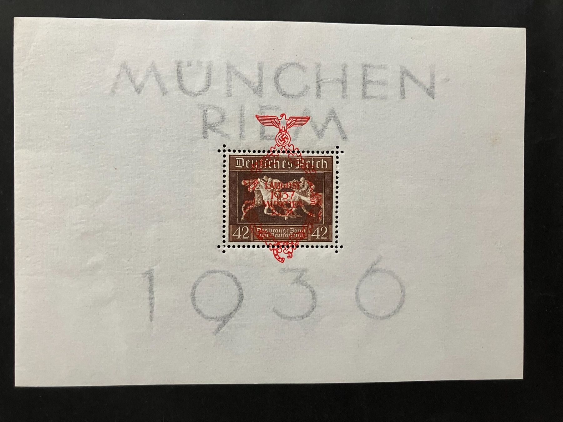 Tutti i francobolli: Deutsches Reich 1937, Mi Block 10, **, KP 180.-- – Usato da Würenlos venduto da Eulenpostuhu