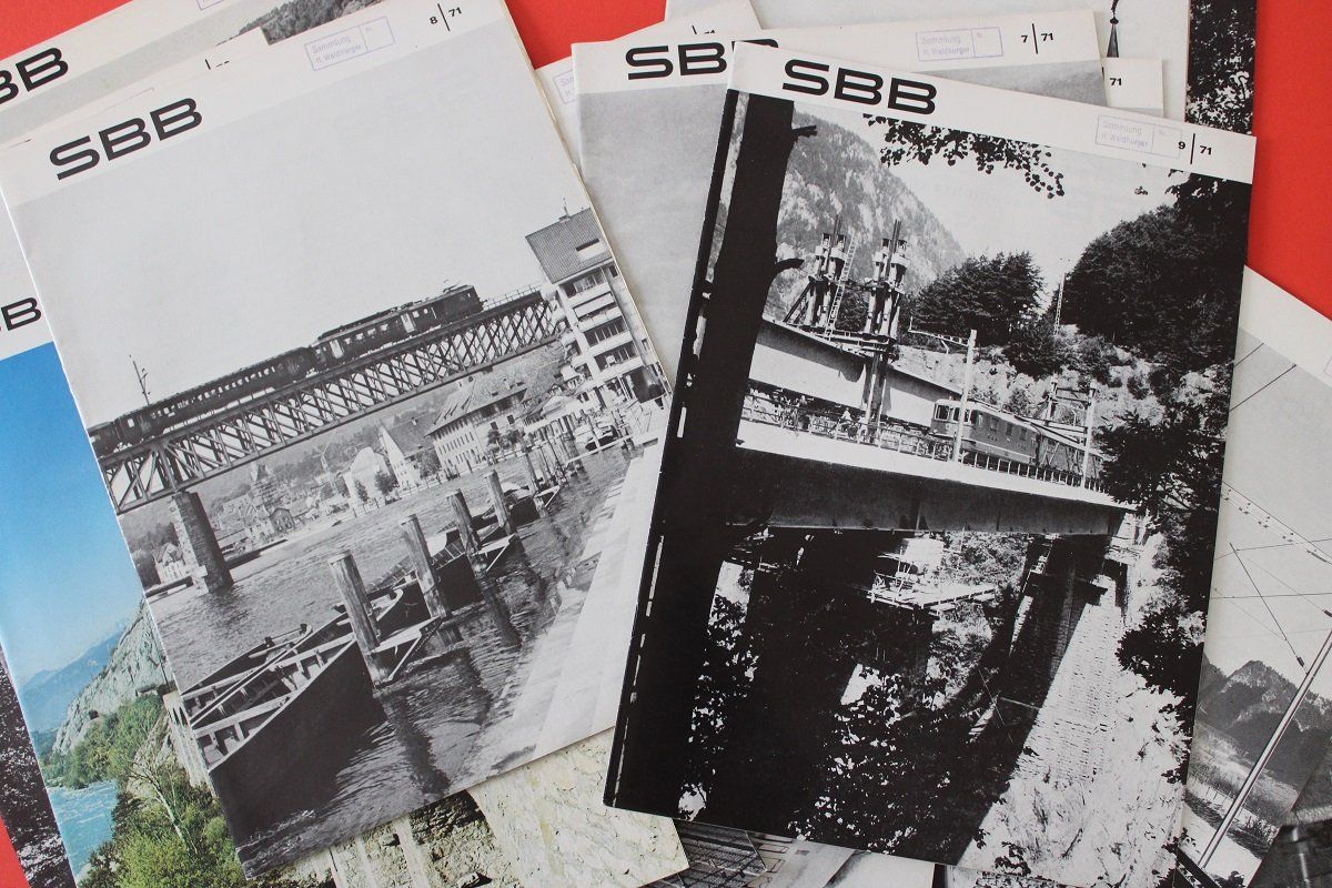Riviste & Magazine: 20 x SBB Nachrichtenblatt 1970 & 1971 – Usato da Wettswil venduto da roma010 6