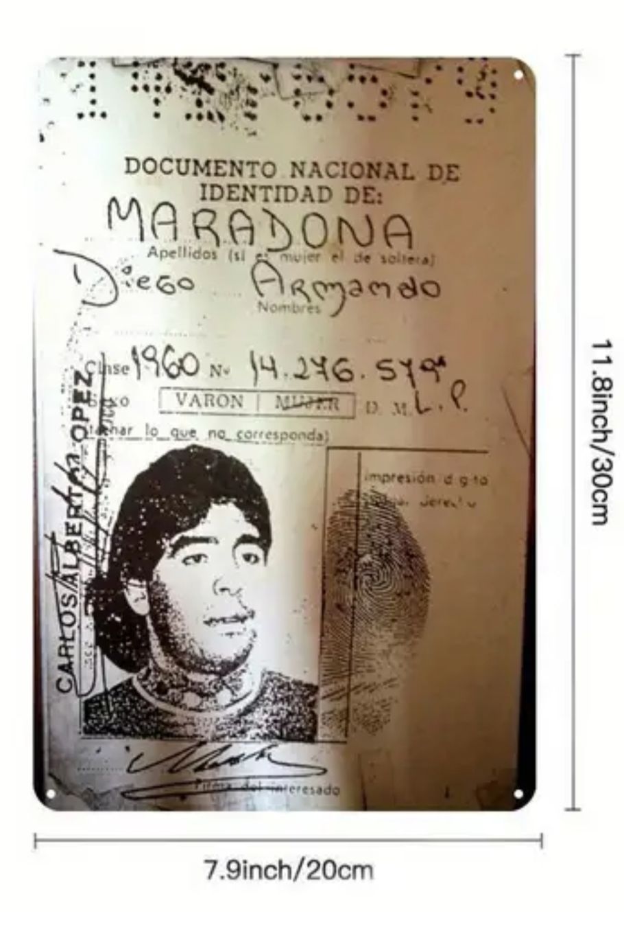 Poster & Bilder: diego maradona wand bläch – Neu und originalverpackt aus Schöftland von magicX01