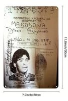 diego maradona wand bläch