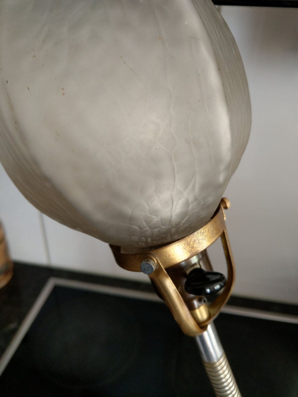 Lampade: Antike Tischlampe mit Schwanenhals – Nuovo (secondo la descrizione) da Horgen venduto da ilanist 3