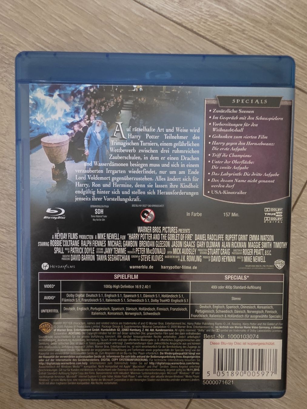 Tutti i DVDs: Harry Potter und der Feuerkelch Blu-ray  – Nuovo (secondo la descrizione) da Wigoltingen venduto da Zuckerfee84 1