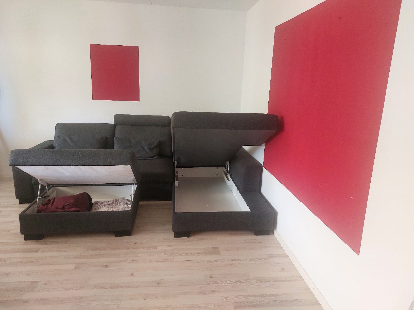 Ikea Sofas: Ecksofa mit Hocker und Stauraum grau – Gebraucht aus Hirzel von Loco666 3