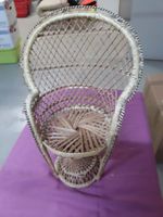 Boho Chic: Süsser Rattan-Stuhl, Vintage Deko / 530R