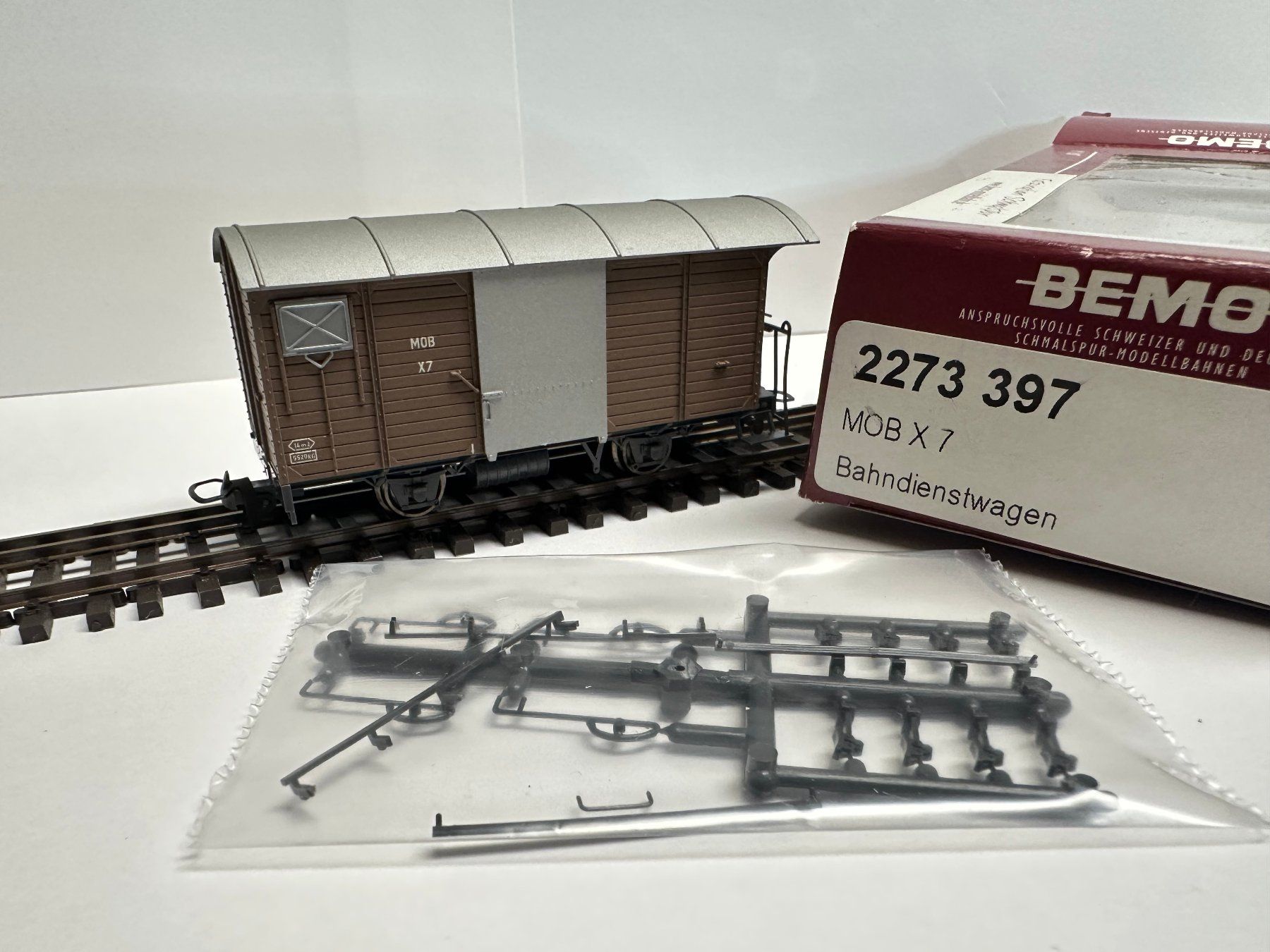 Bemo Modelleisenbahnen: Bemo - MOB X7 - Bahndienstwagen – Neu und originalverpackt aus Domat/Ems von mmx4001 2