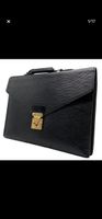 Louis Vuitton Aktentasche Leder Schwarz guter Zustand