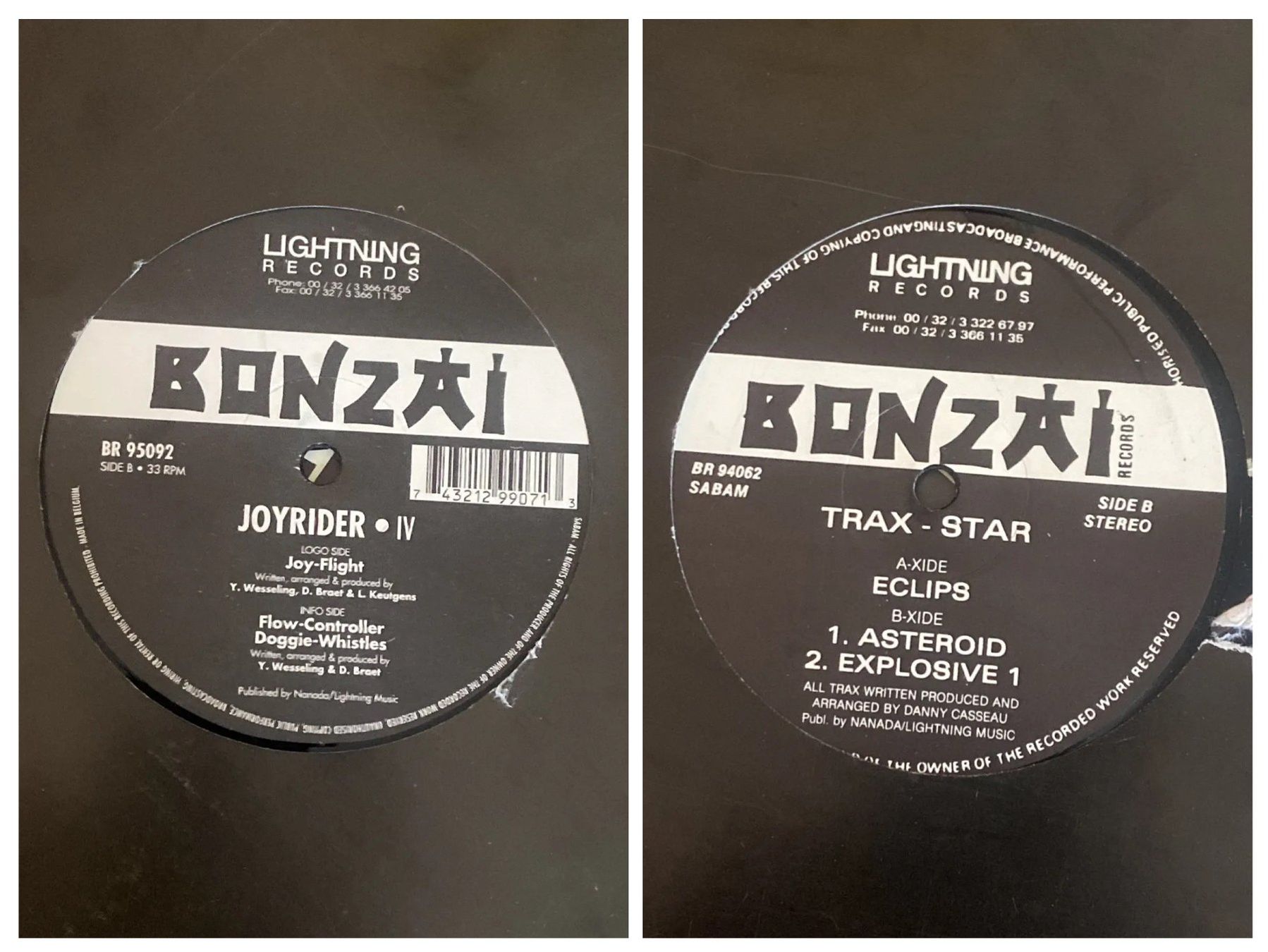 Dischi in vinile: 12 Vinyls Techno Bonzai Records – Usato da Thun venduto da charles75 4