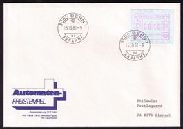 ATM 4_illustrierter Brief vom 1. Jahr_15.10.81 BERN 1__SCHÖN