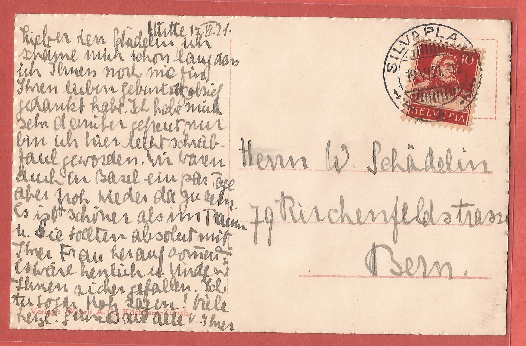 Cartes postales: Bevers - 1921 – D'occasion à Fislisbach par Porano 1