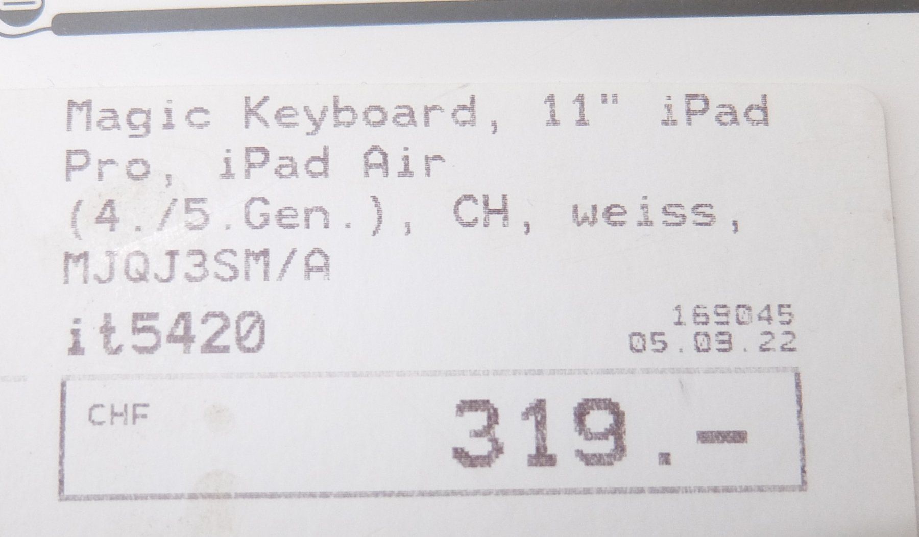 Apple Tastaturen: Apple Magic Keyboard model A2261 Weiss – Neu und originalverpackt aus Basel von Elektronik_Markt 4