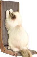 Kratzbrett Katzen,L förmige Kratzpappe für Katzen,68 cm hohe