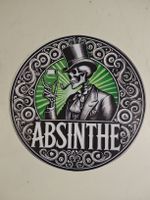 Absinthe Blechschild, Durchmesser 20cm, Neu (nov640)