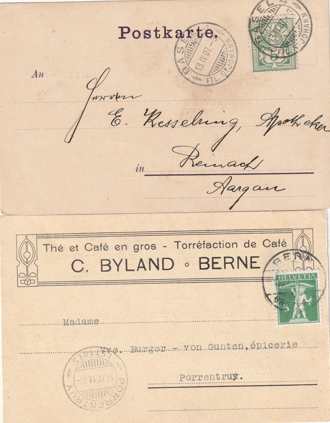 Cartoline postali: 10 verschieden antike Postkarten – Usato da Rupperswil venduto da Ema10 4