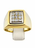 750/18 Karat Gold Ring mit 018 Ct Brillanten