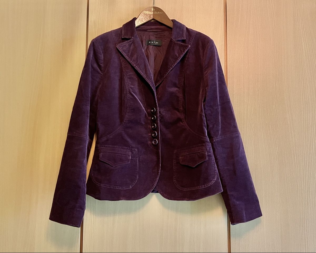 Giacche: lila Blazer/Jackett aus Cord – Usato da Therwil venduto da blubblubblubb