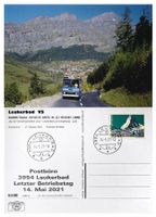 Leukerbad Leuk Wallis Letzttag Post Bus LLB Saurer RH525-23