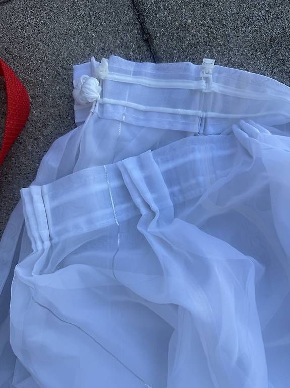 Rideaux: Vorhänge durchscheinend weiss 250cm 300cm transparent – D'occasion à Stachen par maf_5cnd 3