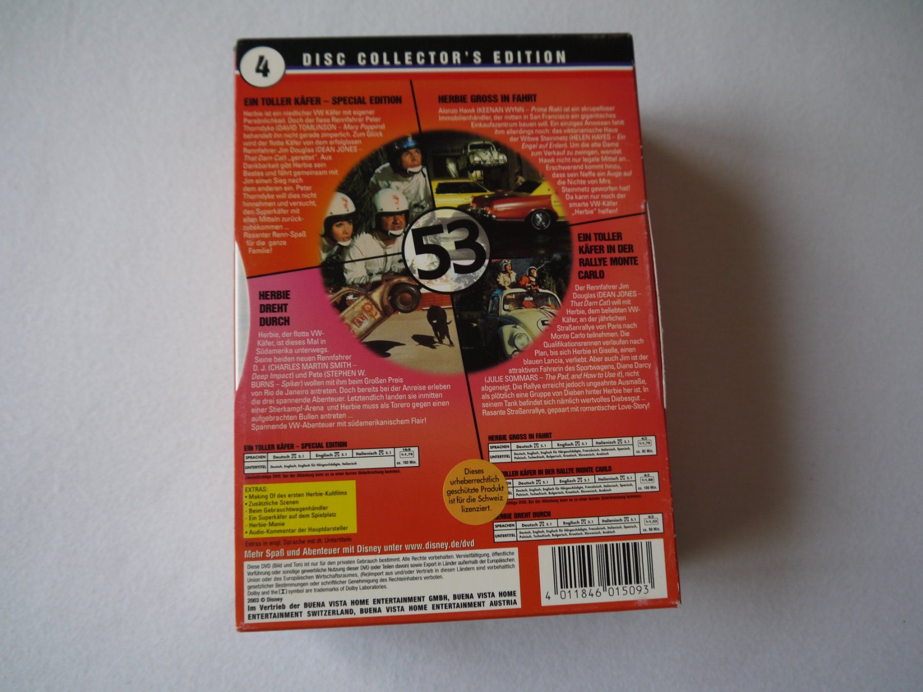 Alle DVDs: HERBIE-Collection 4 DVD-Disney selten – Gebraucht aus Hagendorn von  3