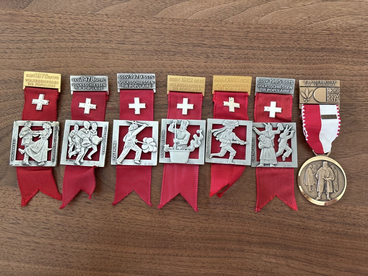 Medaglie: Medaillen Volksschiessen EKSV und SSSV – Usato da Schwyz venduto da Trofana