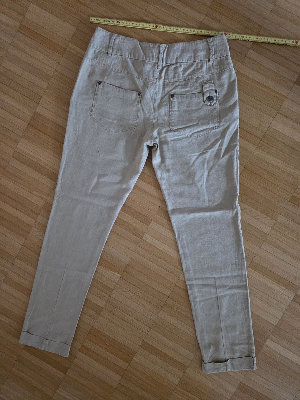 Only Pantaloni: Leinenhose only beige Grösse W36 – Usato da Laufenburg venduto da may_r2st 1