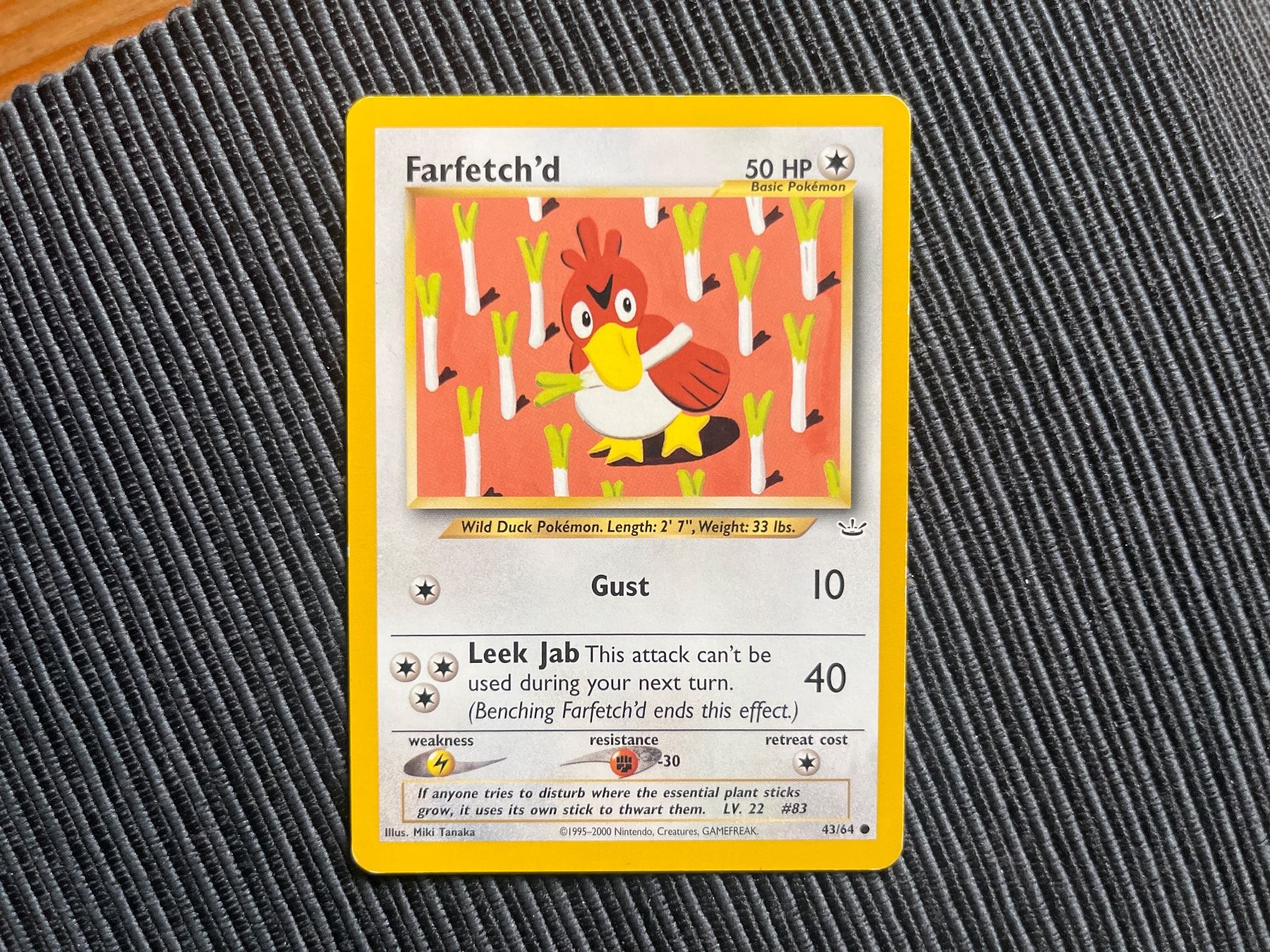 Pokémon Sammelbilder & Trading cards: Pokemon Farfetch‘d Neo Revelation englisch – Gebraucht aus Wabern von Collectfun