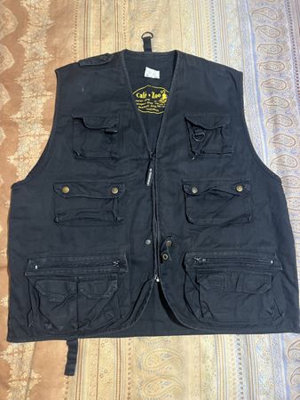 Outdoor Weste / Angelweste Schwarz – Gr. 3XL