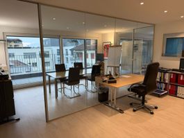 Büro Trennwand Glas mit Metallrahmen gebraucht