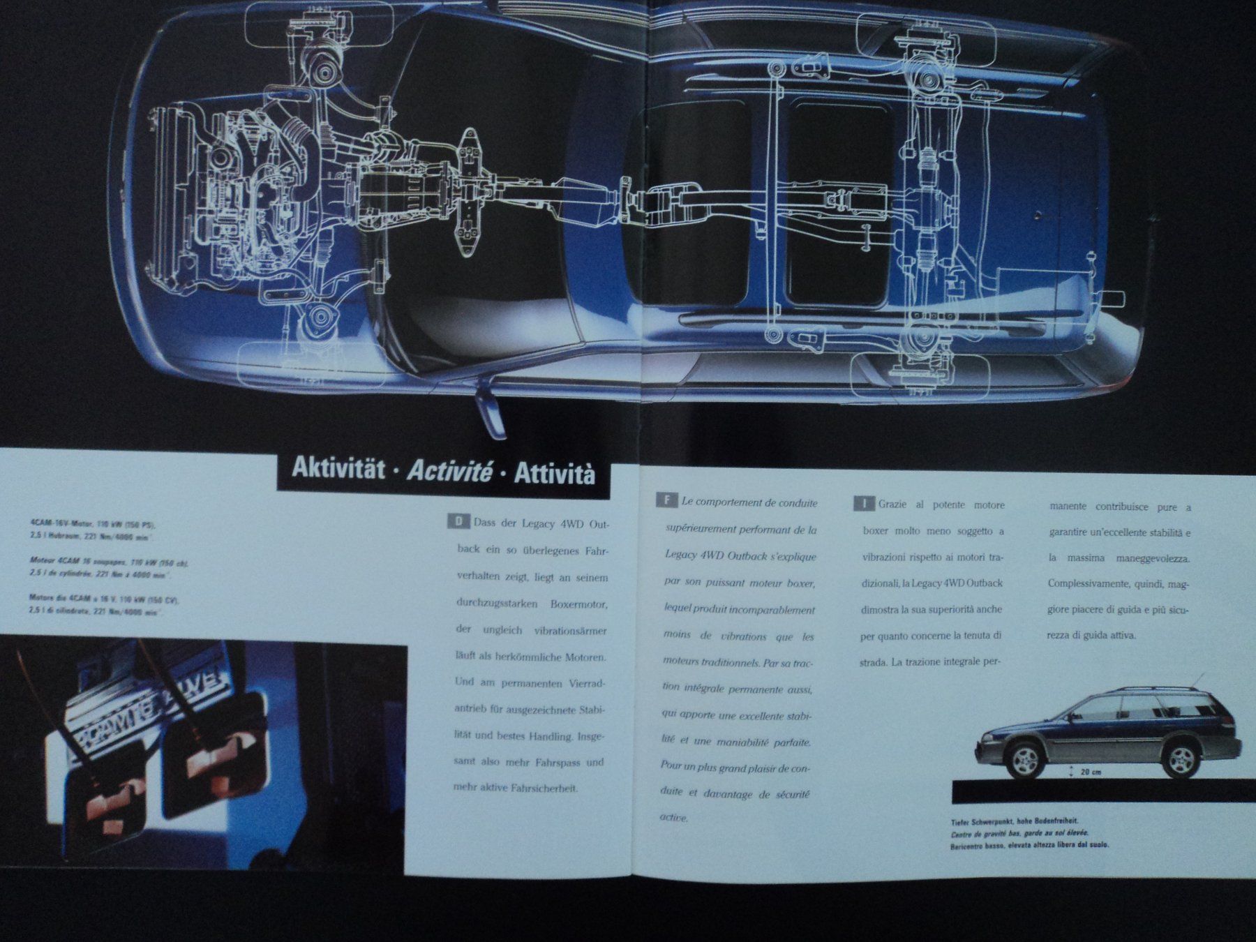 Subaru Documenti: Prospekt Subaru Legacy 4WD Outback 1997 – Usato da Schwarzenburg venduto da modelCARama 5