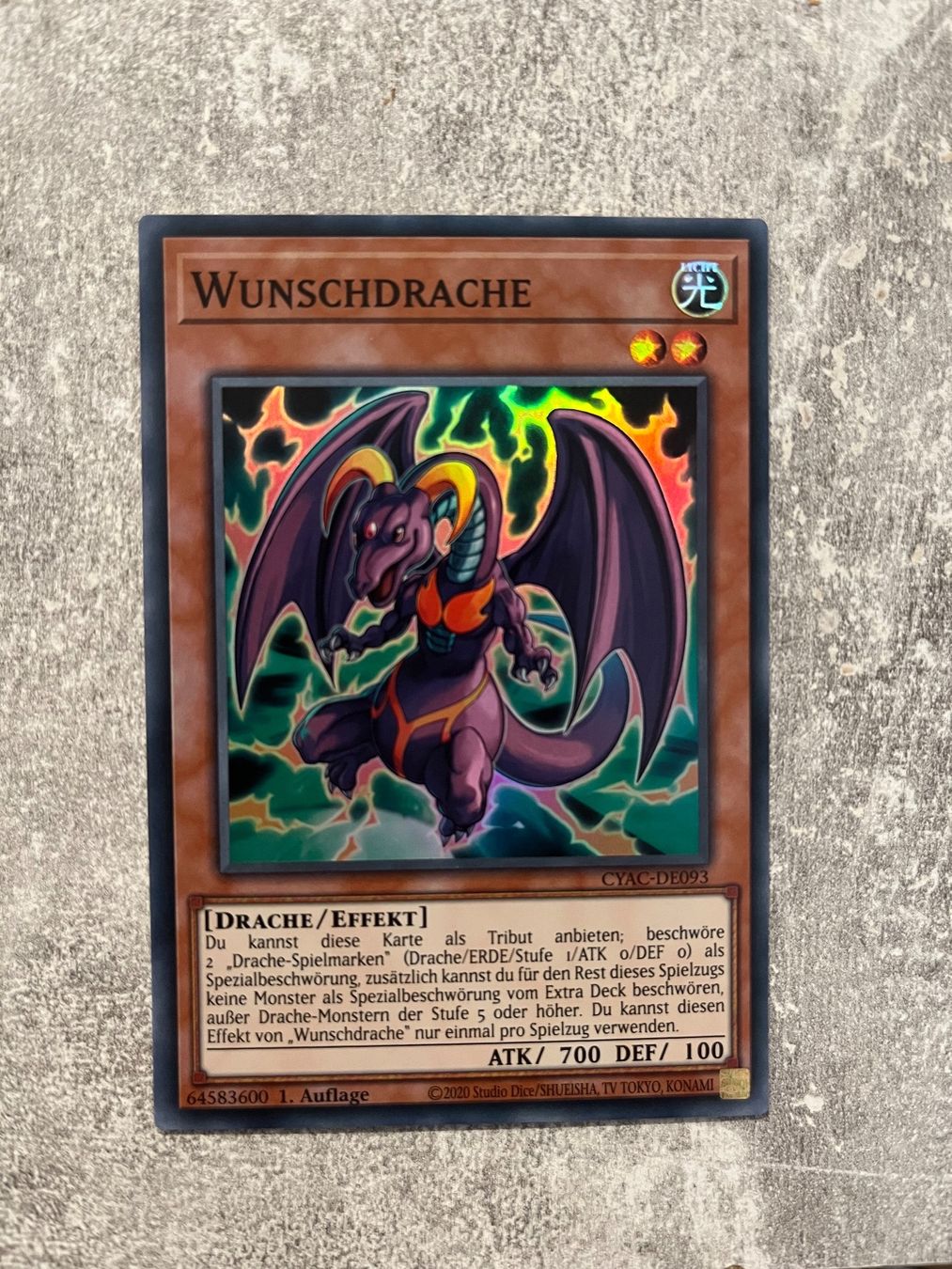 Yugioh Carte collezionabili: Wunschdrache (CYAC-DE093), Super Rare – Nuovo (secondo la descrizione) da Gränichen venduto da Pauli94
