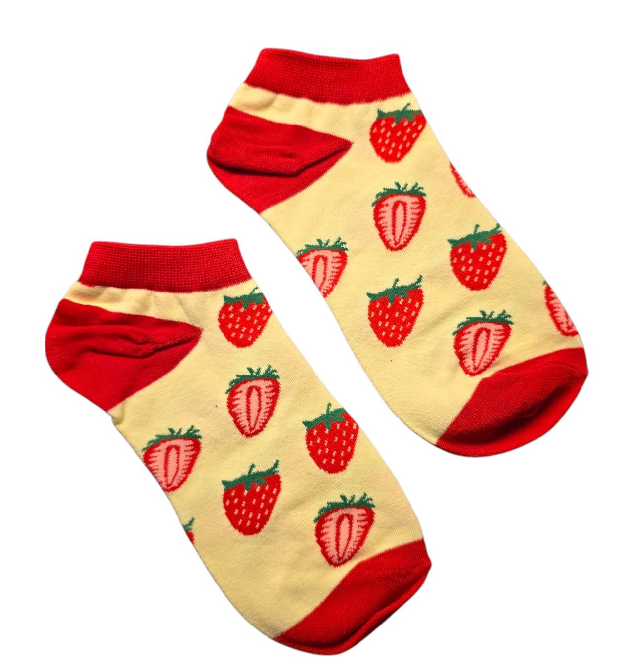 Calze: Sneaker-Socken Erdbeeren / Strawberries – Nuovo e nell'imballaggio originale da Zürich venduto da amysmith