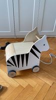 small foot Spielzeugkiste mit Rollen Zebra