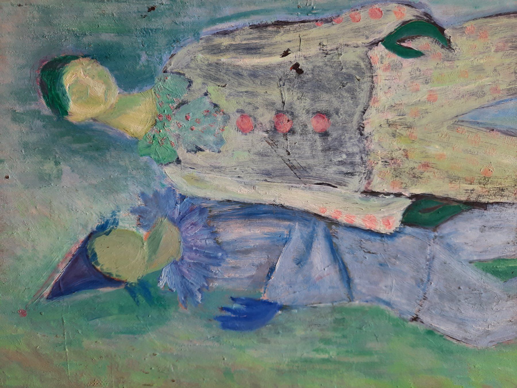 Dipinti: Gemälde; 2 Clowns, Acryll 67x50cm – Usato da Herrliberg venduto da AlexandraBopp 1
