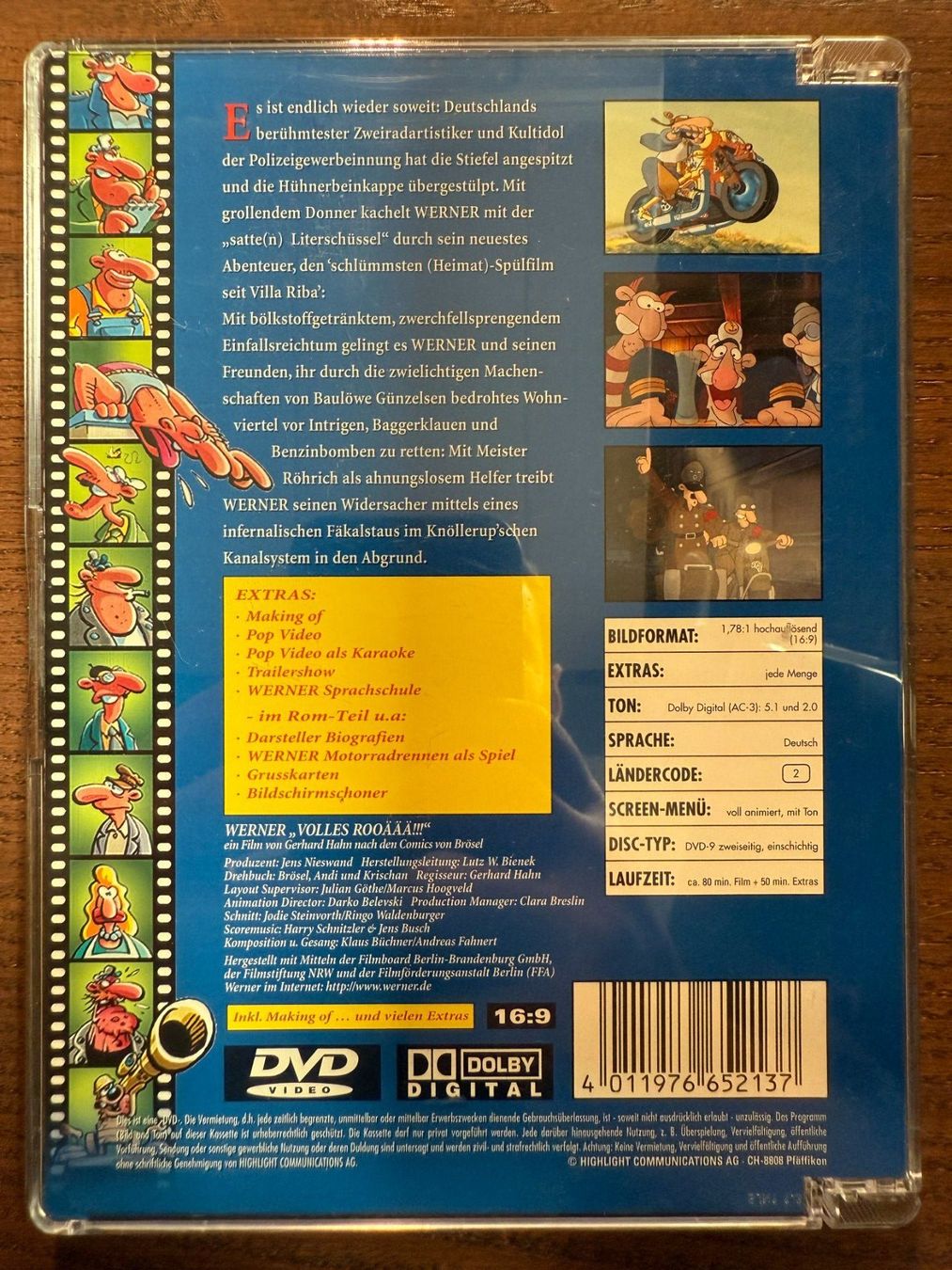 Alle DVDs: Werner - Volles Rooäää!!! – Gebraucht aus Zürich von FilmFreunde 1