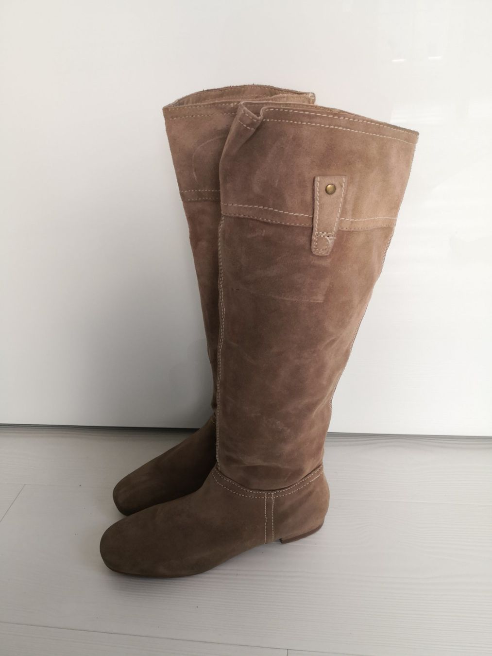 Mango Scarpe da donna: 🤩MANGO WILDLEDER-STIEFEL, BEIGE – Usato da Olten venduto da Naja-Twins-Twins 1