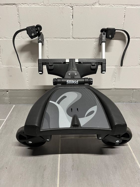 BugyKido Buggy Board Universal - Trittbrett Mit Sitz Für Kinderwagen (2-6 Jahre, 25kg)