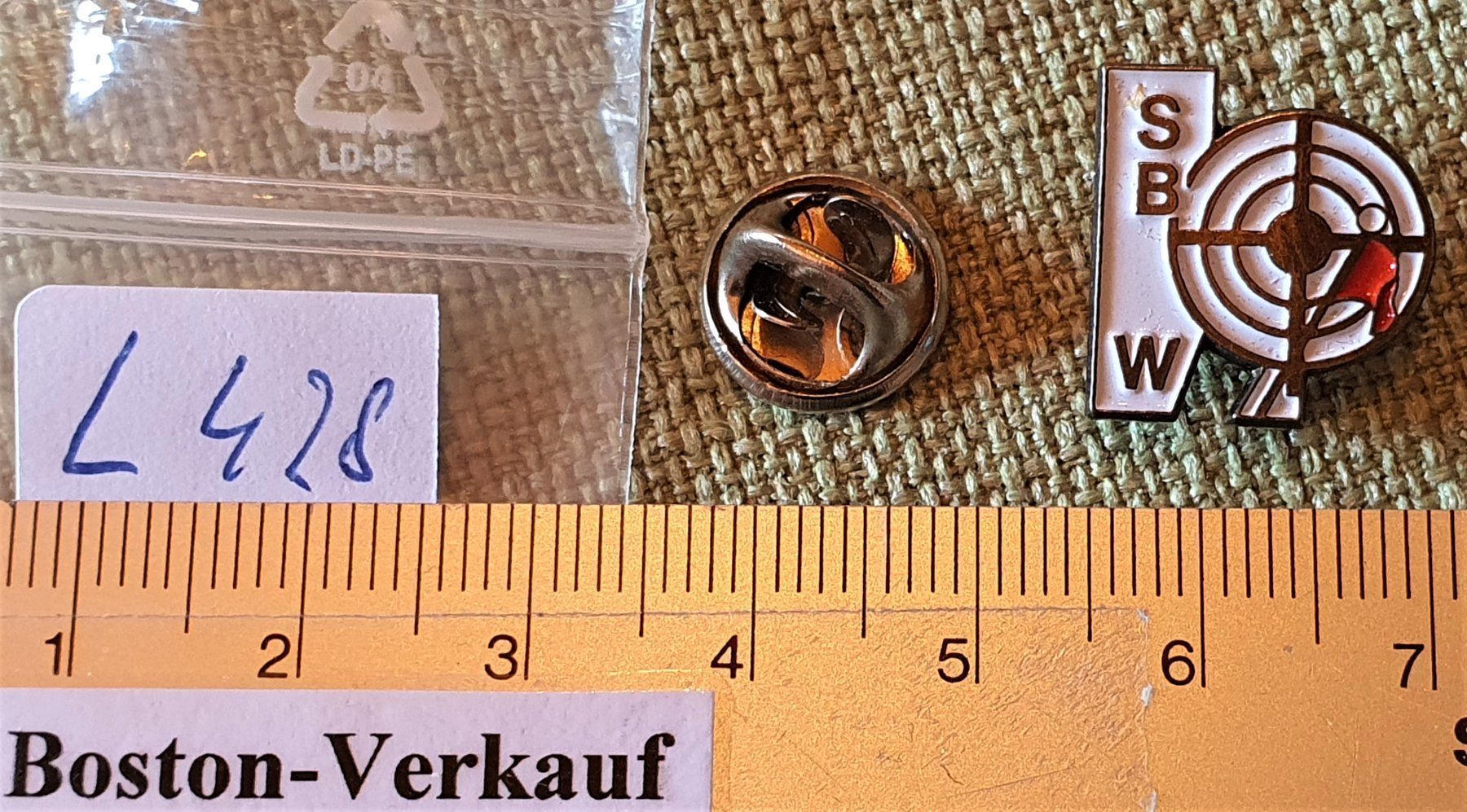 Placchette & Badge: L428 - Pin Schützen SB W – Usato da Reinach BL venduto da Boston-Verkauf 1