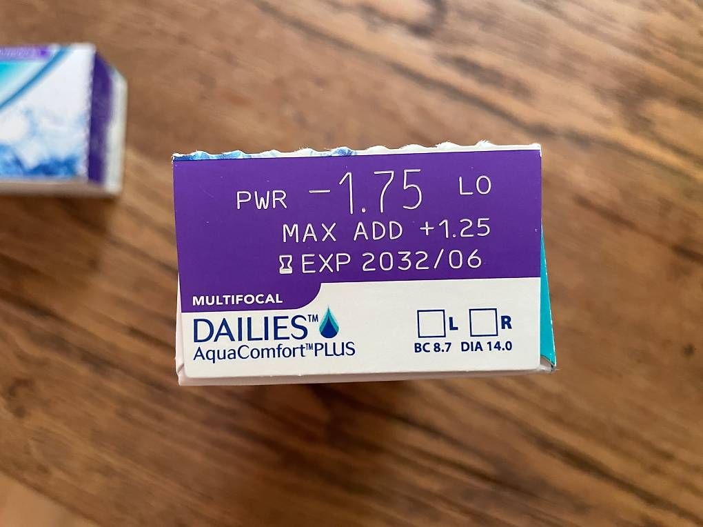 Lentilles de contact: DAILIES -1.75, Multifocal LOW – Neuf avec emballage d'origine à Köniz par renoo 1