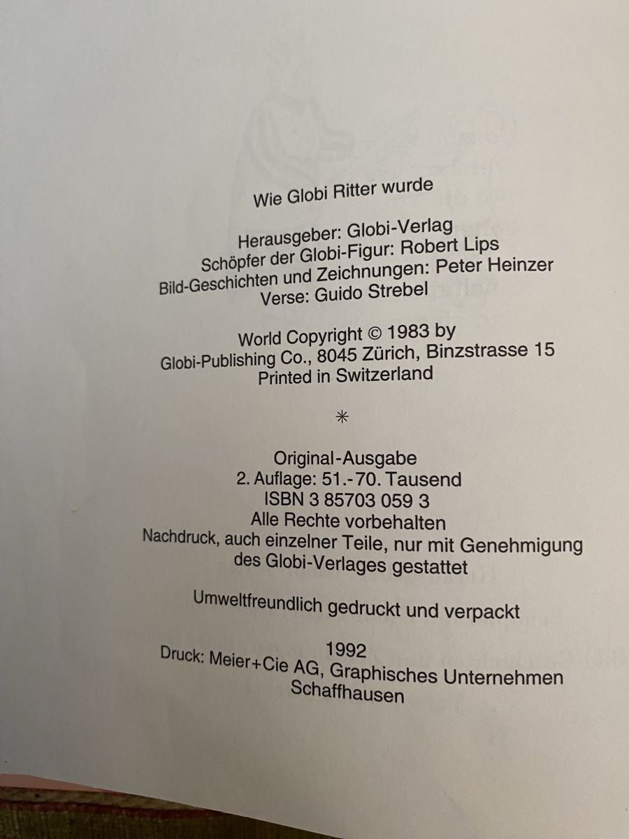 Libri: Wie Globi Ritter wurde – Usato da Aathal-Seegräben venduto da wagenburg01 1