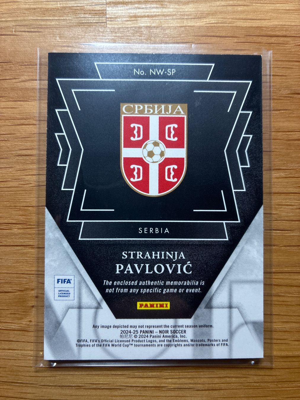 Topps Sammelbilder & Trading cards: Panini Noir Strahinja Pavlovic Serbien Patch /65 – Gebraucht aus Wangenried von Garagara 1