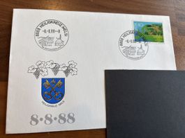 Ersttagsbrief Heiligkreuz 8.8.88 Sargans