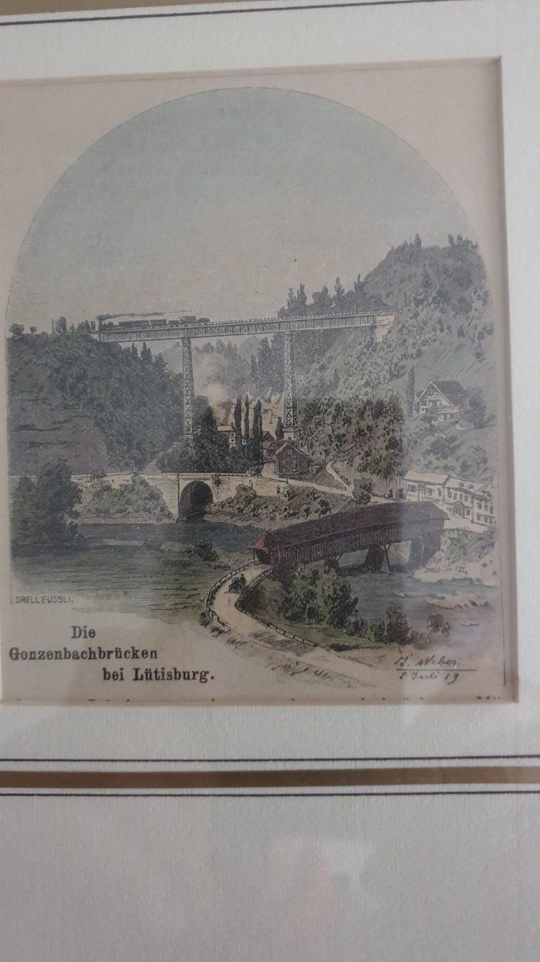 Stiche: Lichtensteig. Lütisburg. Über Eck vergoldet. – Gebraucht aus Goldach von armando_r 2
