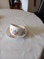 5erHandgemalt 1932 Swiss Langenthal Teetassen.
