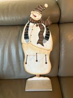 Supporto in legno pupazzo di neve