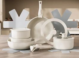 11pcs Cookware Set, Pots and Pans Set with detachable handle