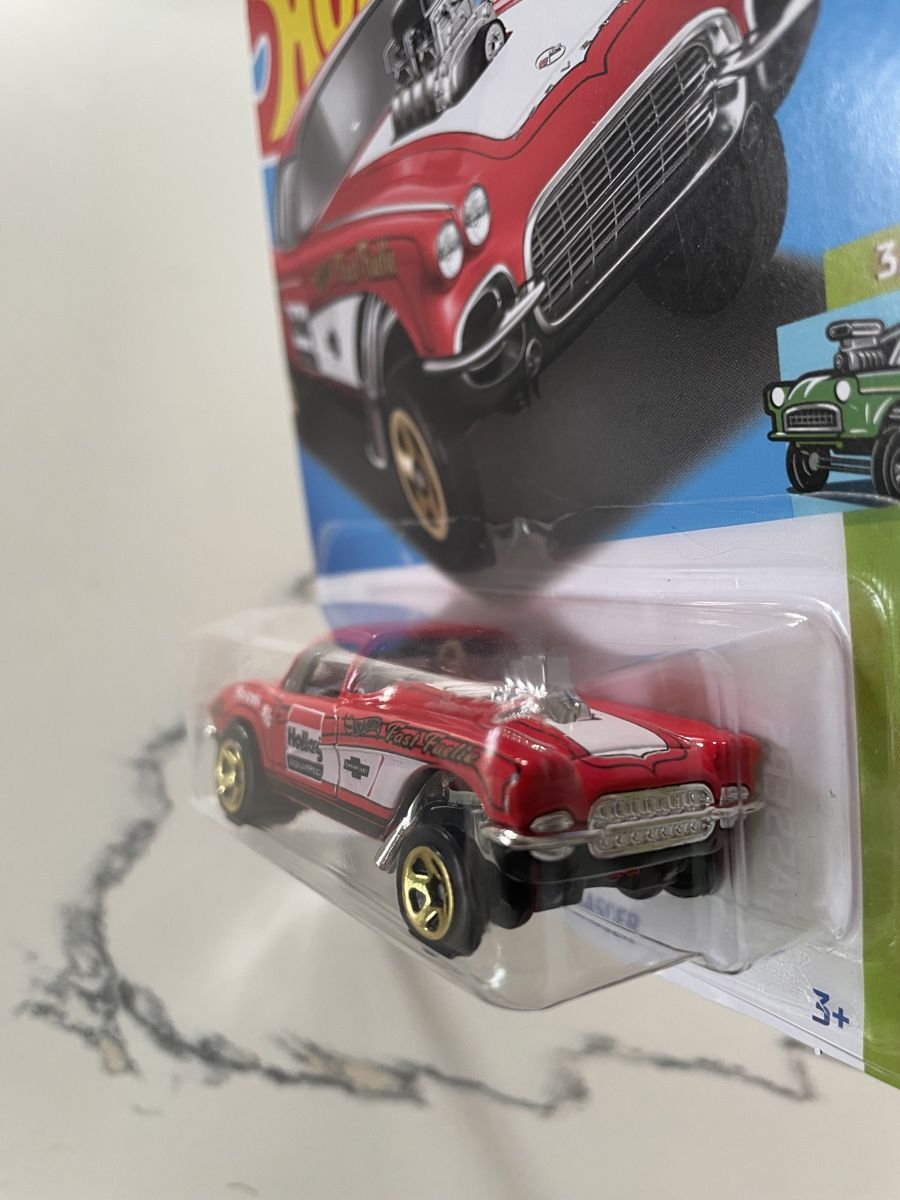 Hot Wheels Modellini d'auto: Hotwheels 62 Chevy Corvette Gasser – Nuovo e nell'imballaggio originale da Sutz venduto da mtechcab 1