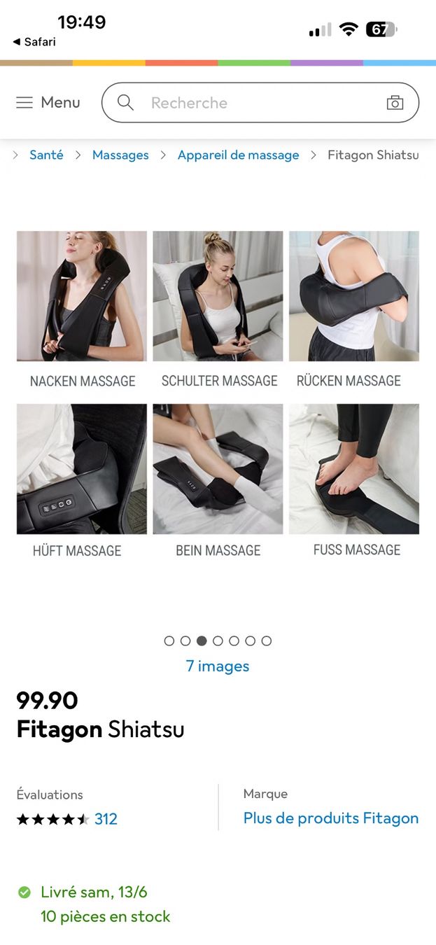 Dispositivi per massaggi: Beheiztes Massagegerät – Usato da Bern venduto da ViksiBash 3